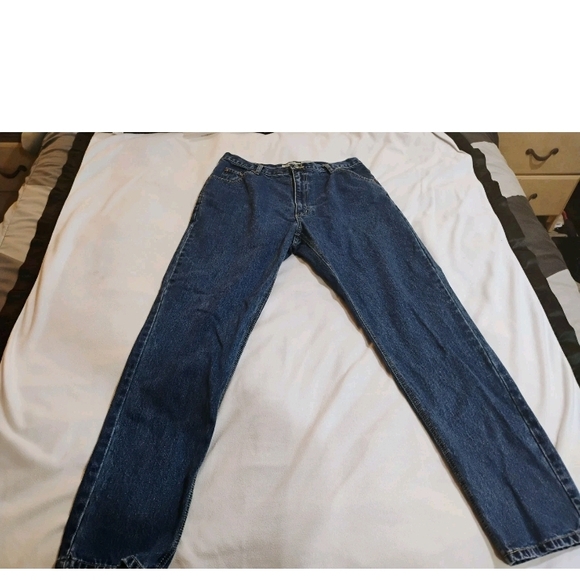 St. John's Bay Denim - St. John's Bay Dark Blue Straight Leg Jeans